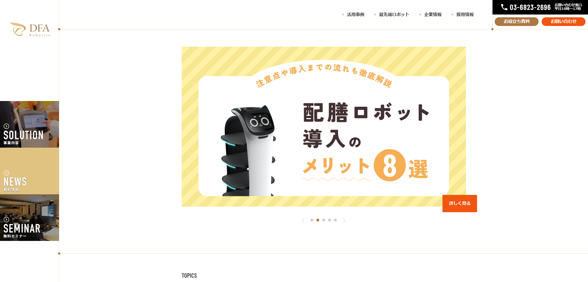 DFA Robotics公式HP